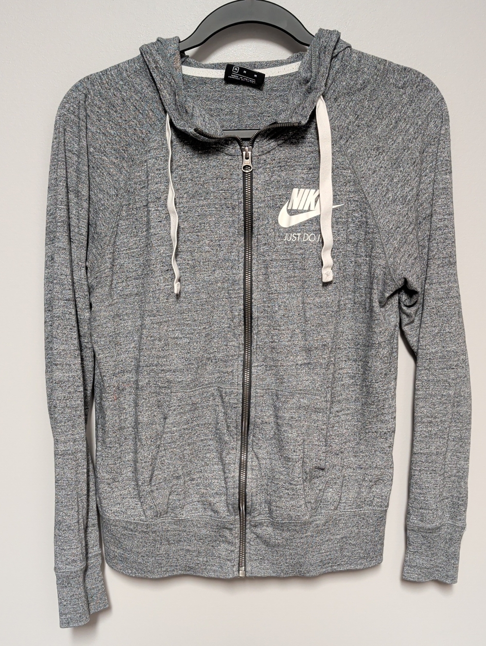 Nike Women’s Gray Zip-Up Hooded Jacket